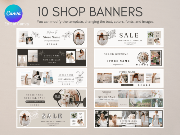 Download Minimalist Etsy Shop Banner Templates - Template Collection
