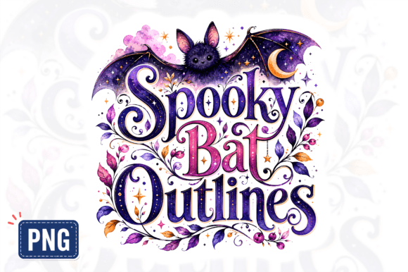 Download Spooky Bat Outlines Halloween PNG - Halloween png Collection