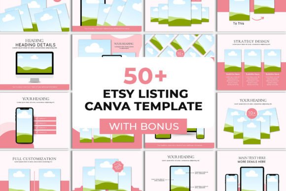 Download 50+ Etsy Listing Canva Template Set - Template Collection