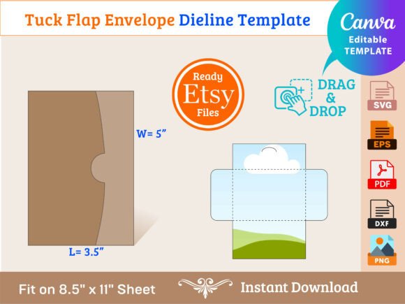 Download Tuck Flap Envelope Template - Template Collection
