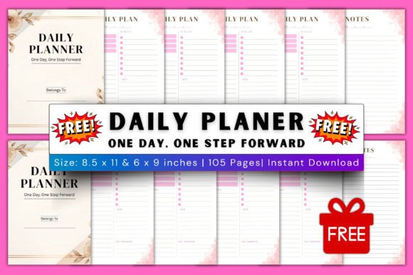 Download 📘Daily Planner Canva Editable Template - Template Collection