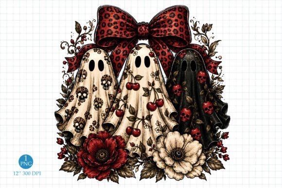 Download Cherry Ghost Png, Coquette Halloween PNG - Premium Resources